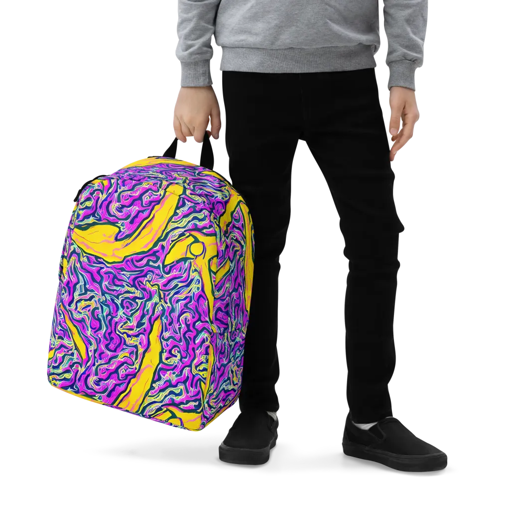Zenith Waves on Minimalist Backpack — Zoomed-in