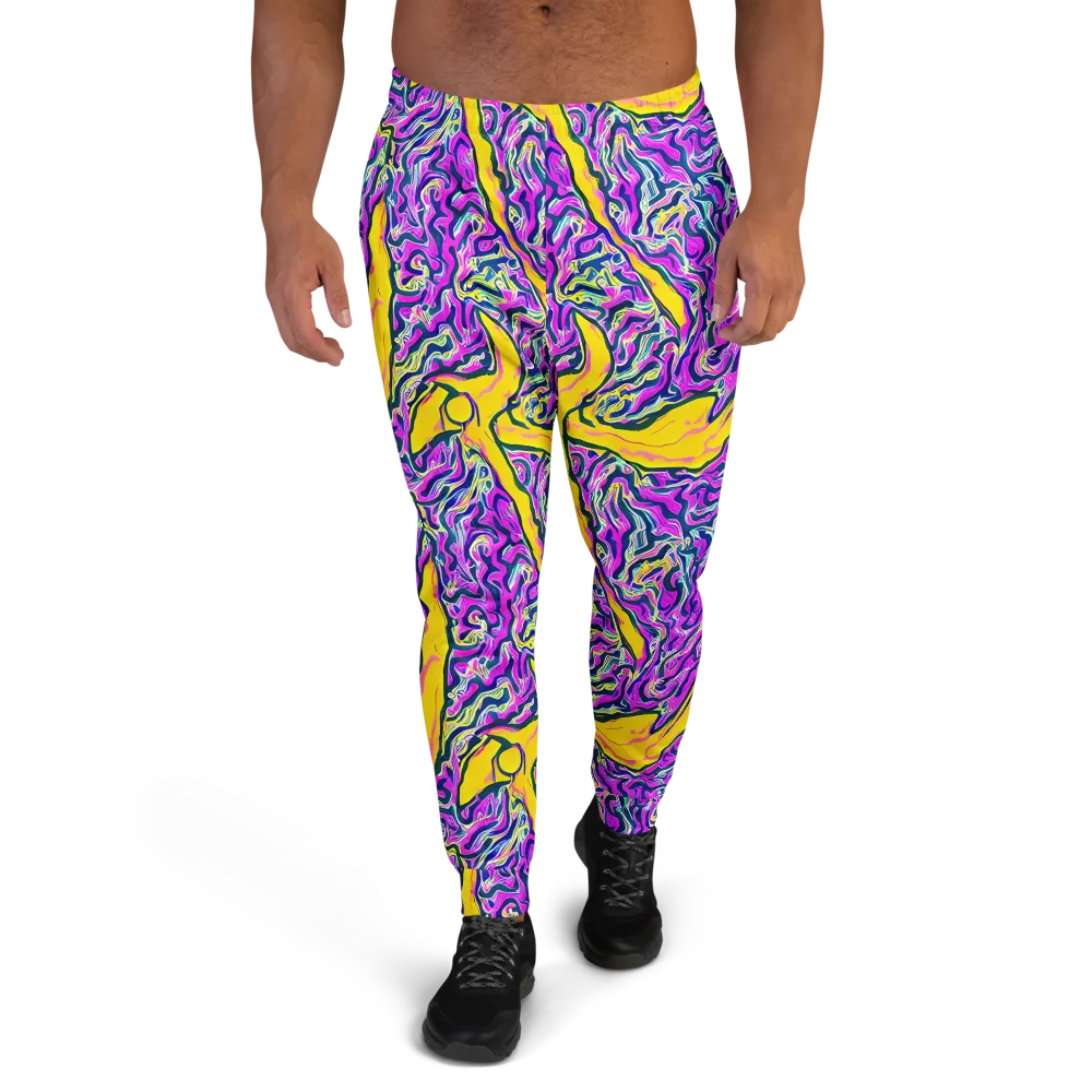 Zenith Waves on Men's Joggers — Front