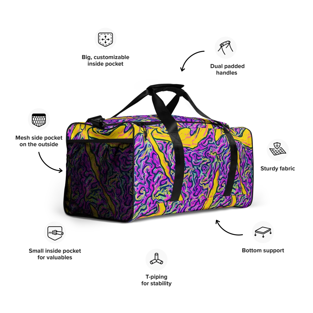 Zenith Waves on Duffle Bag — Right Front