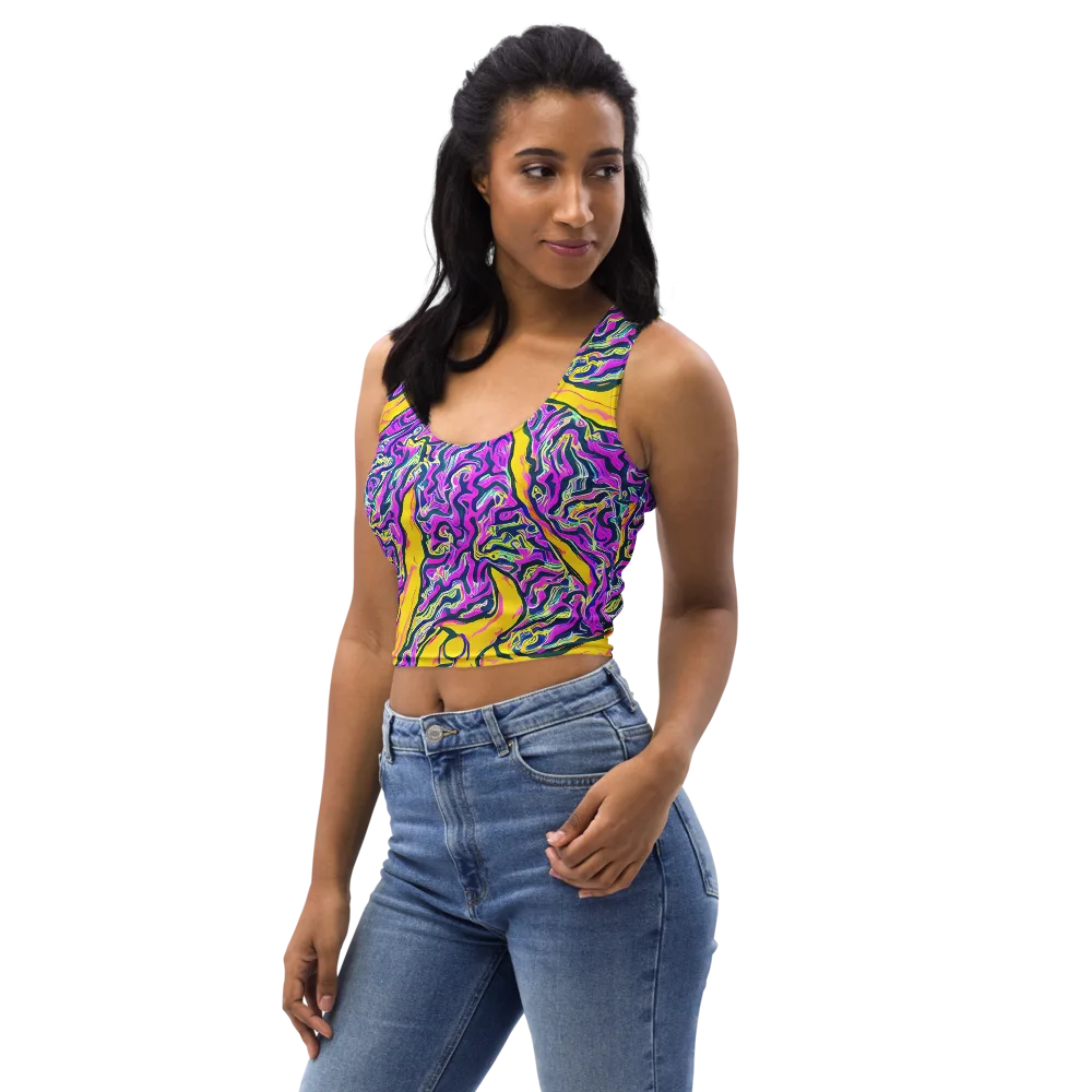 Zenith Waves on Crop Top — Left Front