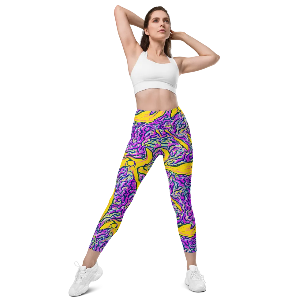 Zenith Waves on Leggings with Pockets — Front