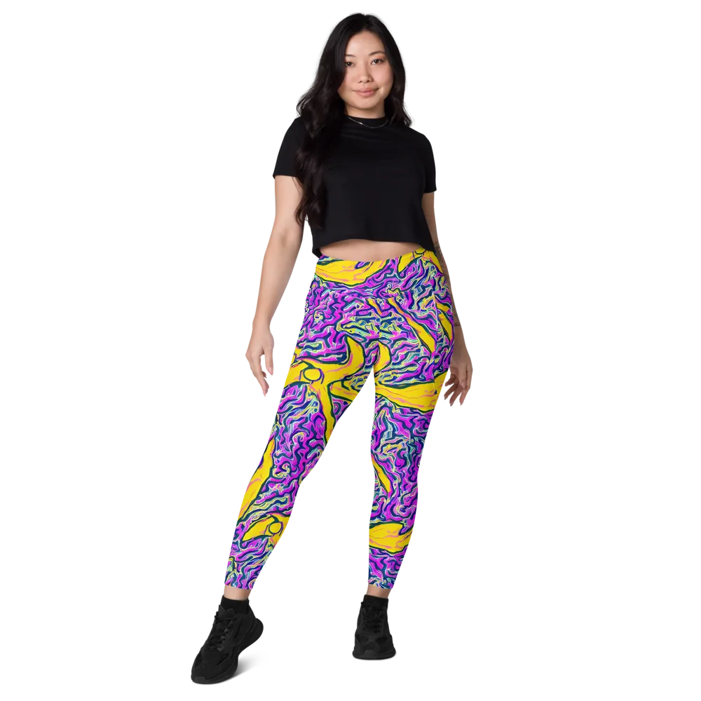 Zenith Waves on Leggings with Pockets — Front