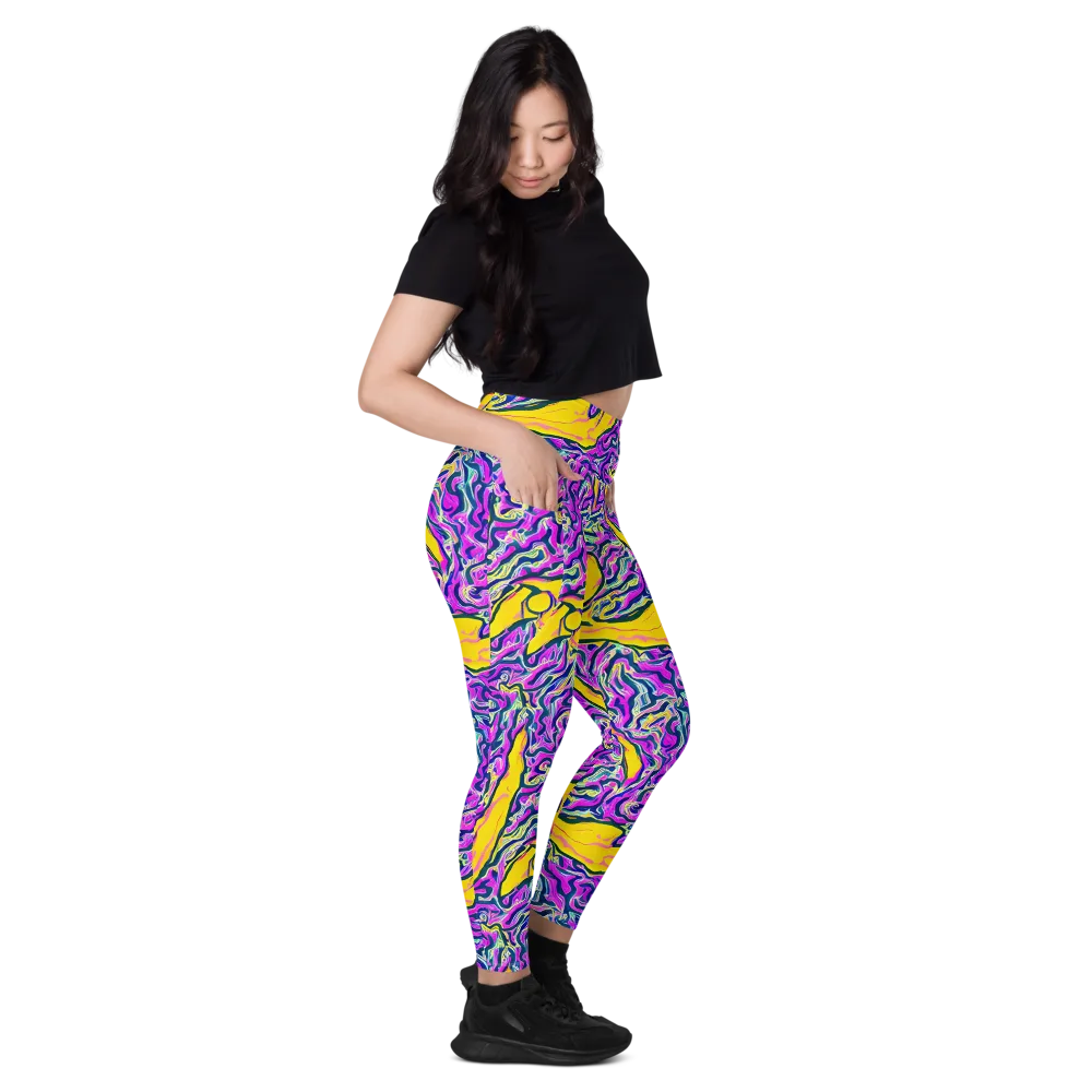 Zenith Waves on Leggings with Pockets — Right