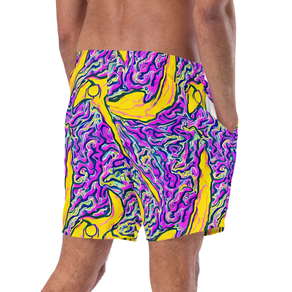 Zenith Waves on Swim Trunks — Right Back