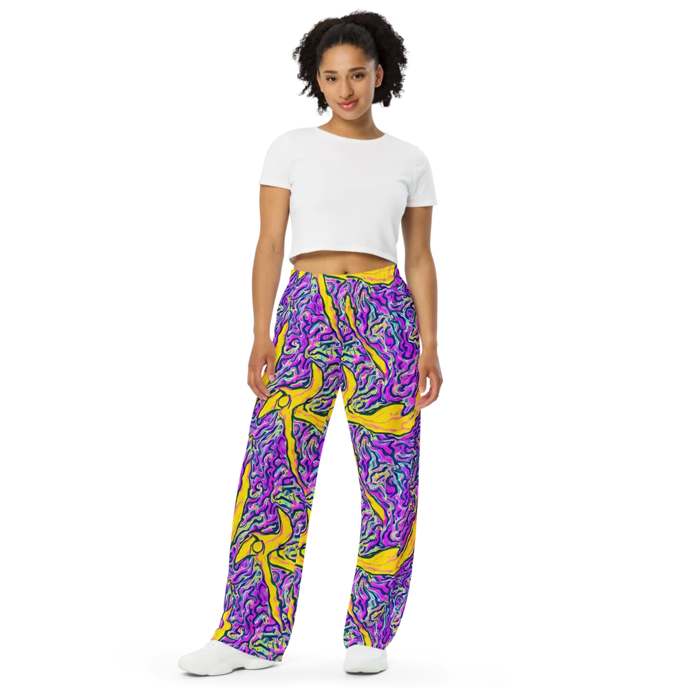 Zenith Waves on Wide-Leg Pants — Front
