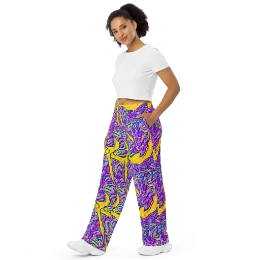 Zenith Waves on a Wide-Leg Pants