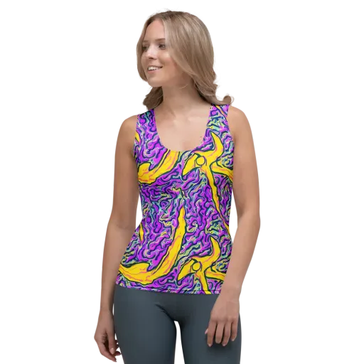 Zenith Waves on a Women's Tank Top