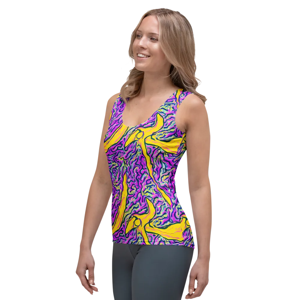 Zenith Waves on Women's Tank Top — Left Front