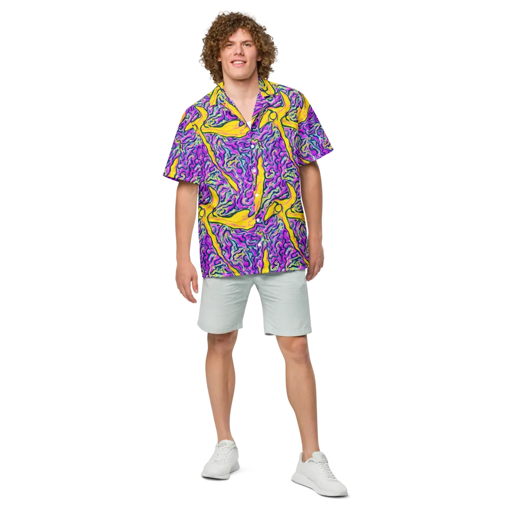 Zenith Waves on Button Shirt — Front