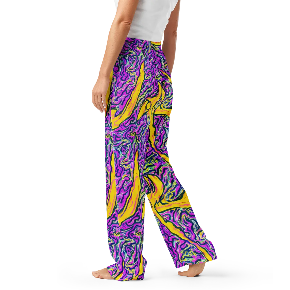 Zenith Waves on Women's Pajama Pants — Left