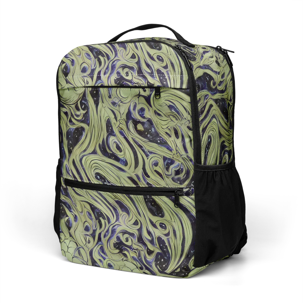 Indigo Swirl on Utility Backpack — Left Front
