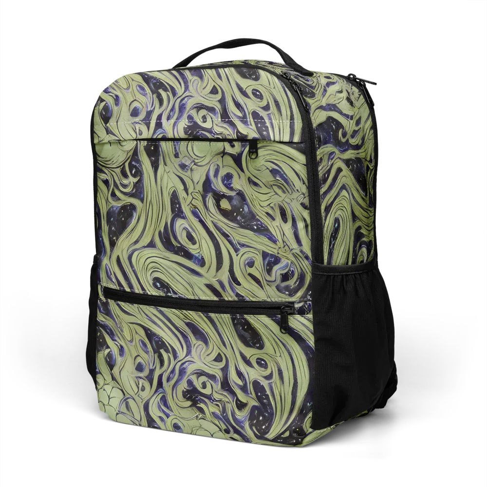 Indigo Swirl on Utility Backpack — Left Front