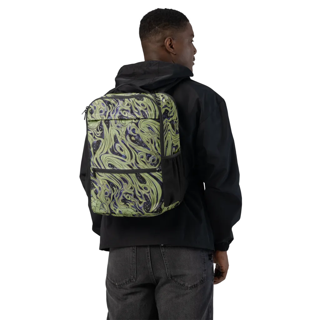 Indigo Swirl on Utility Backpack — Back