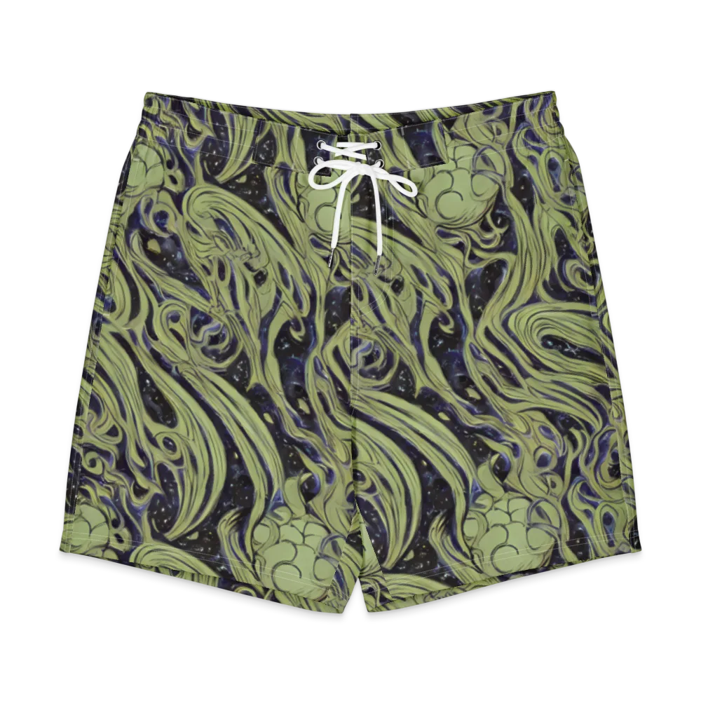 Indigo Swirl on Men's Board Shorts — Front