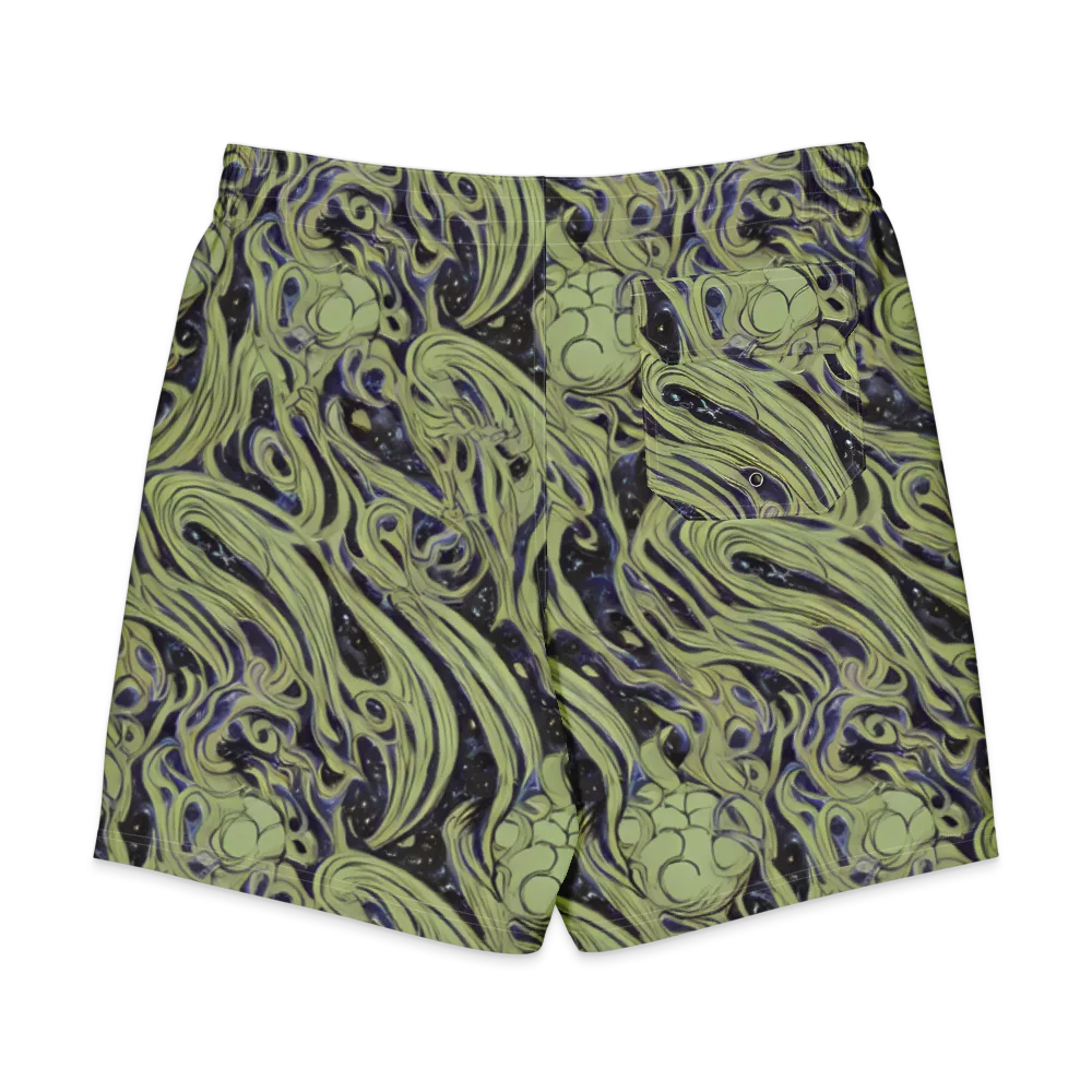 Indigo Swirl on Men's Board Shorts — Back