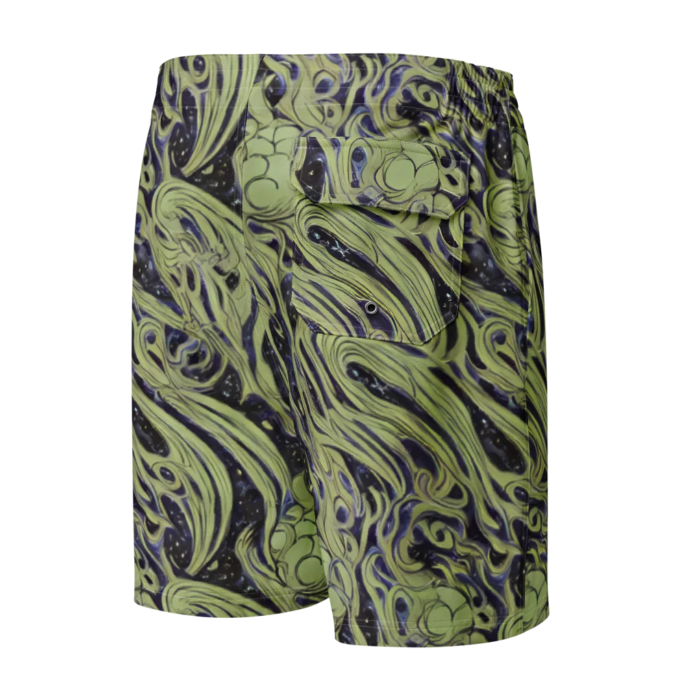 Indigo Swirl on Men's Board Shorts — Back