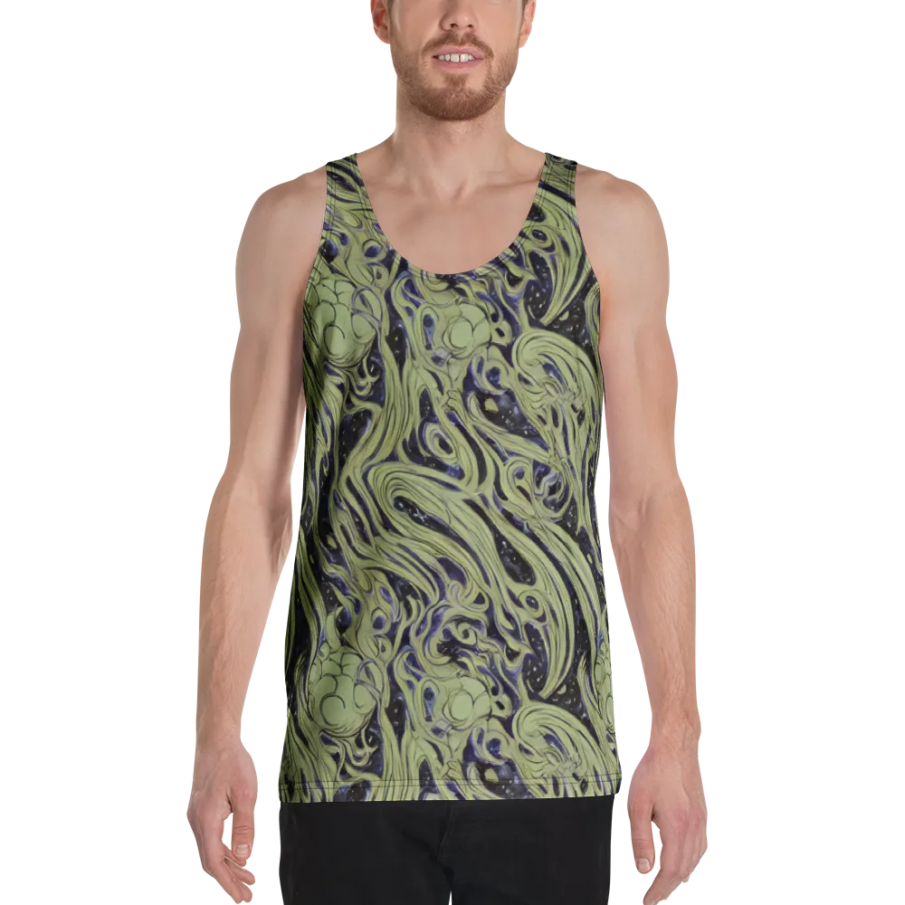 Indigo Swirl on Men's Tank Top — Front