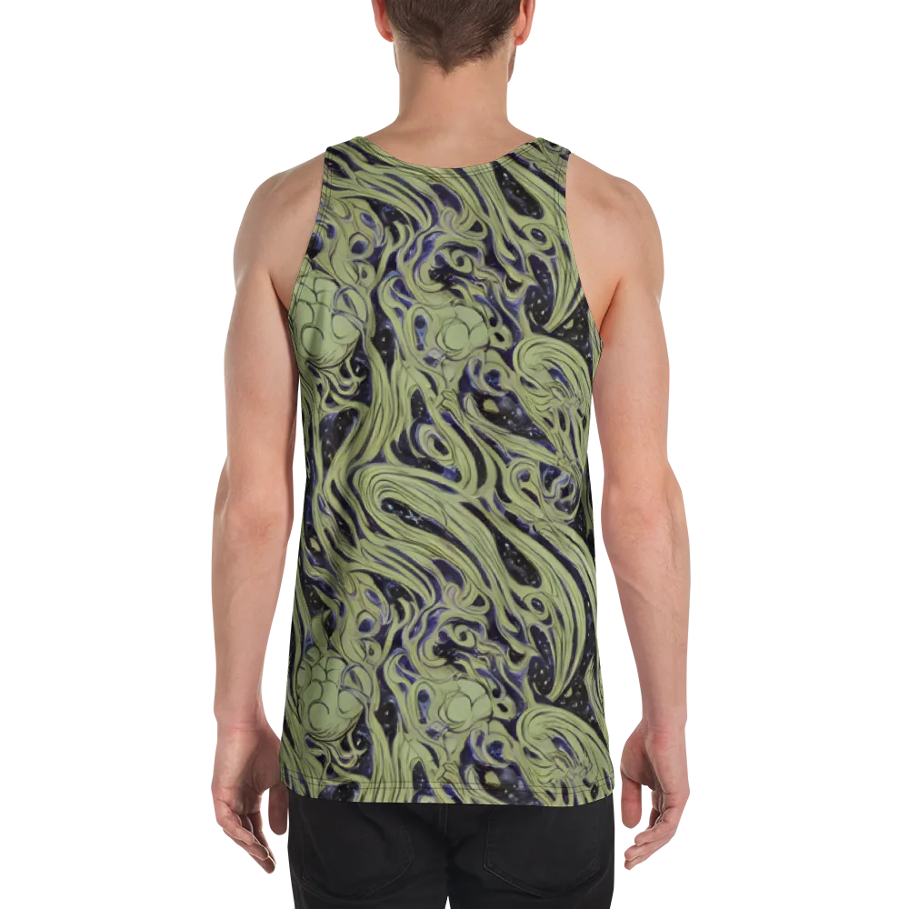 Indigo Swirl on Men's Tank Top — Back