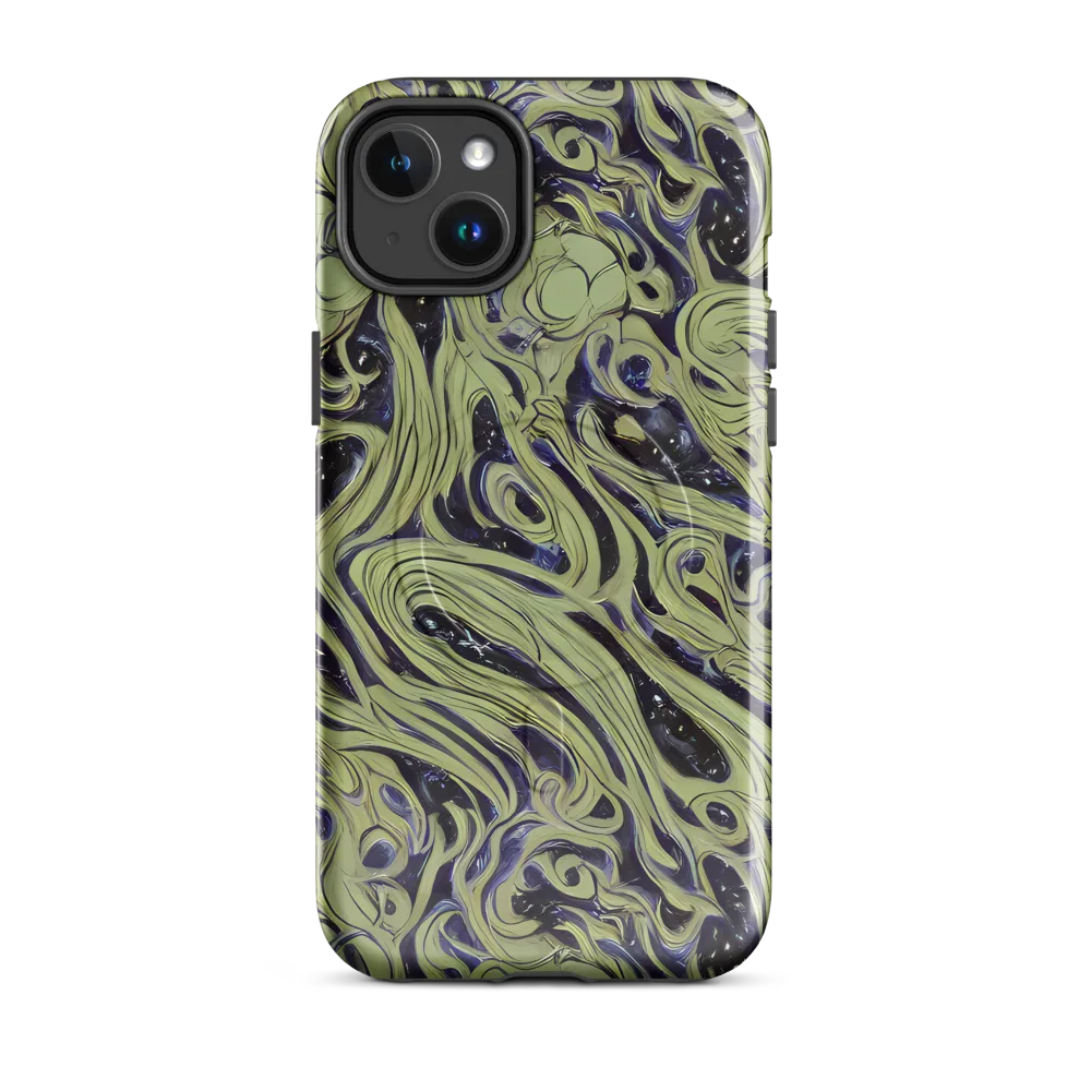 Indigo Swirl on MagSafe Tough Case for iPhone® — Front