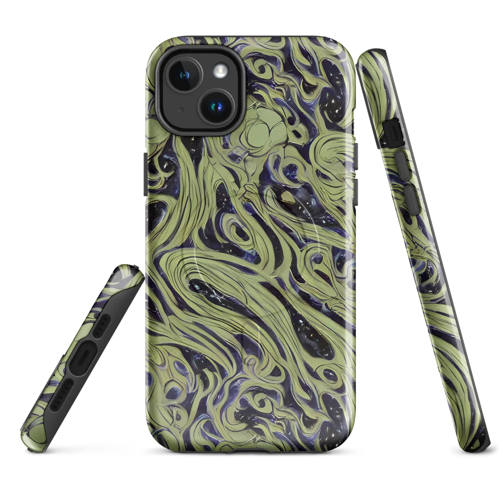 Indigo Swirl on MagSafe Tough Case for iPhone® — Front