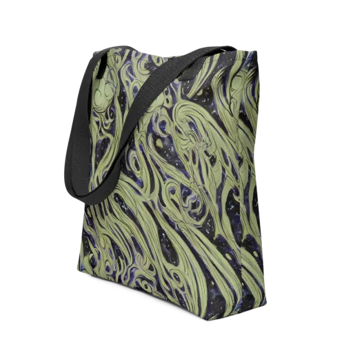 Indigo Swirl on a Tote Bag