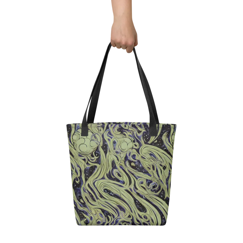 Indigo Swirl on Tote Bag — Front