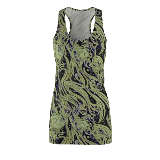 Indigo Swirl on a Racerback Dress