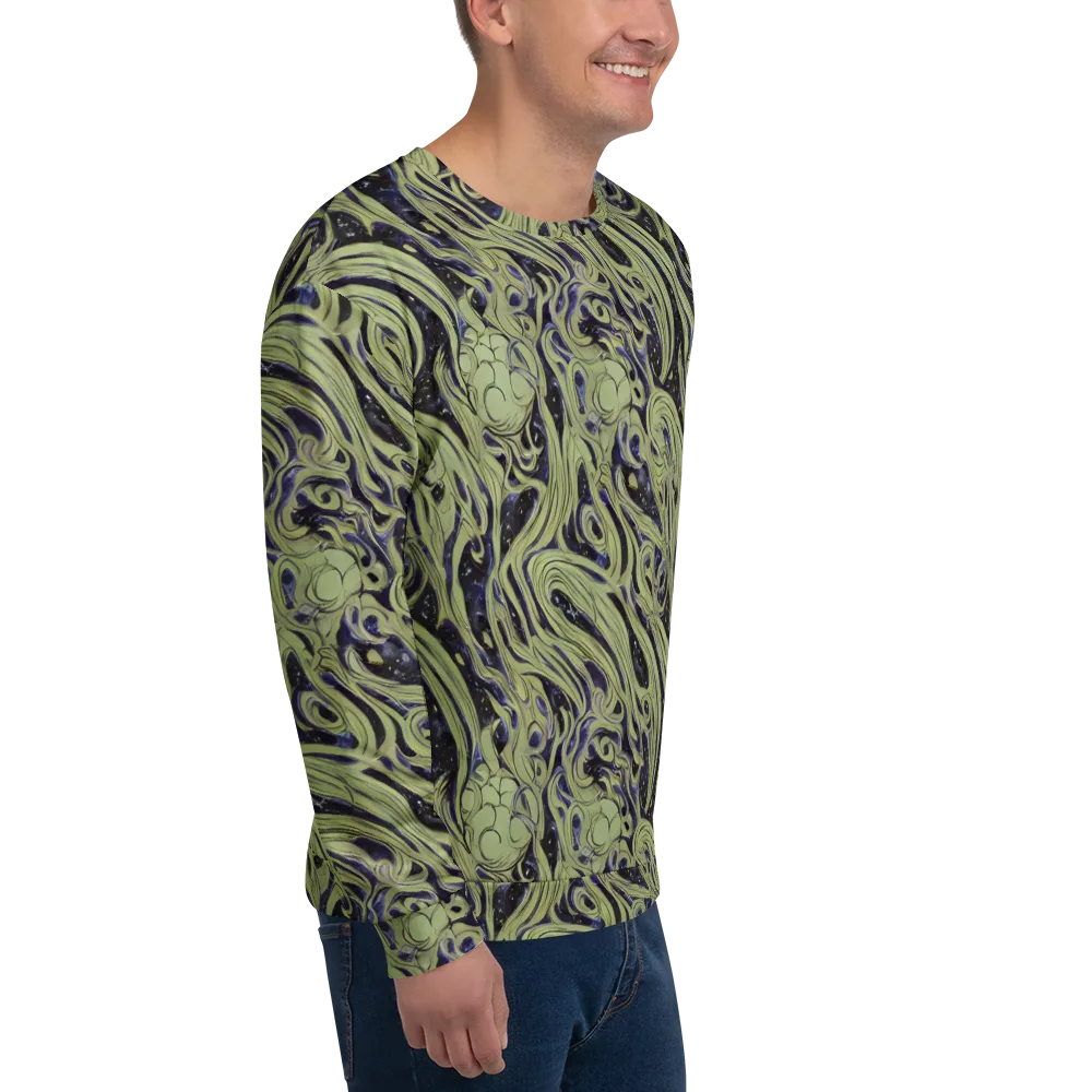 Indigo Swirl on Sweatshirt — Right Front