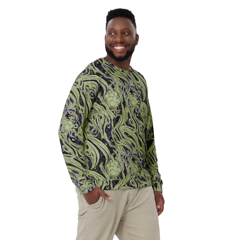 Indigo Swirl on Sweatshirt — Front