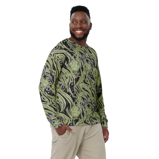 Indigo Swirl on a Sweatshirt