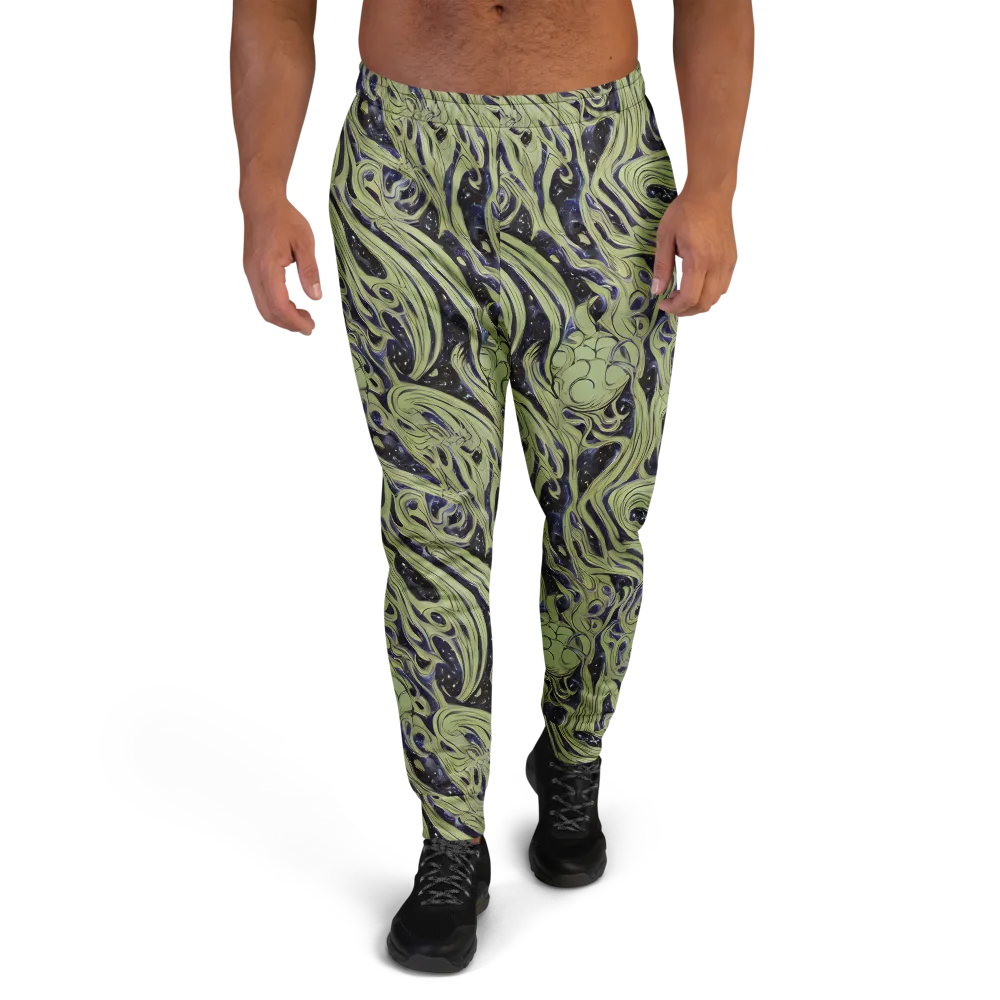 Indigo Swirl on Men's Joggers — Front