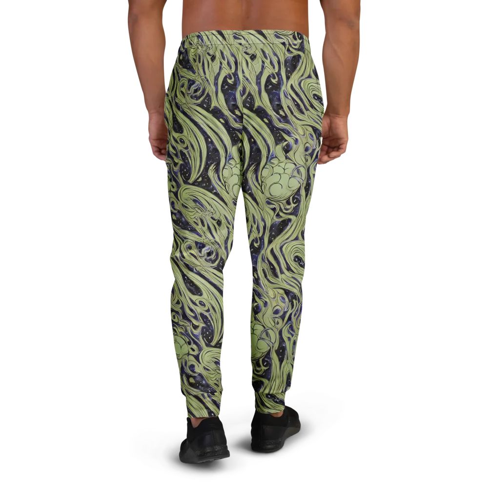 Indigo Swirl on Men's Joggers — Back