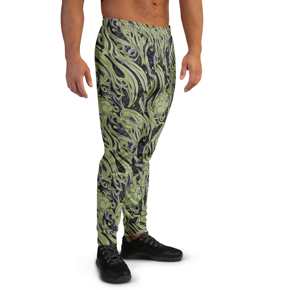 Indigo Swirl on Men's Joggers — Right