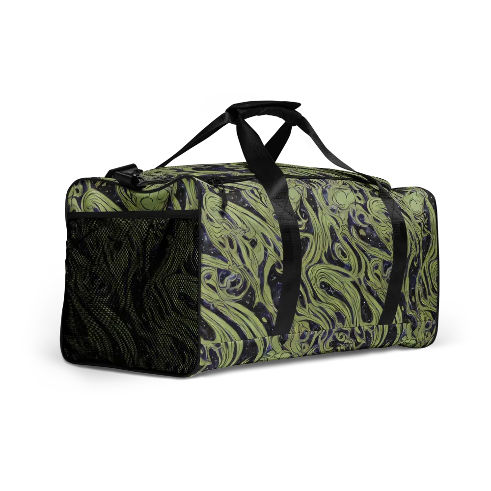 Indigo Swirl on Duffle Bag — Right Front