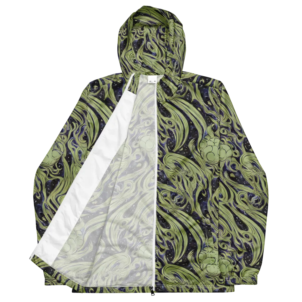 Indigo Swirl on Men's Windbreaker — Front