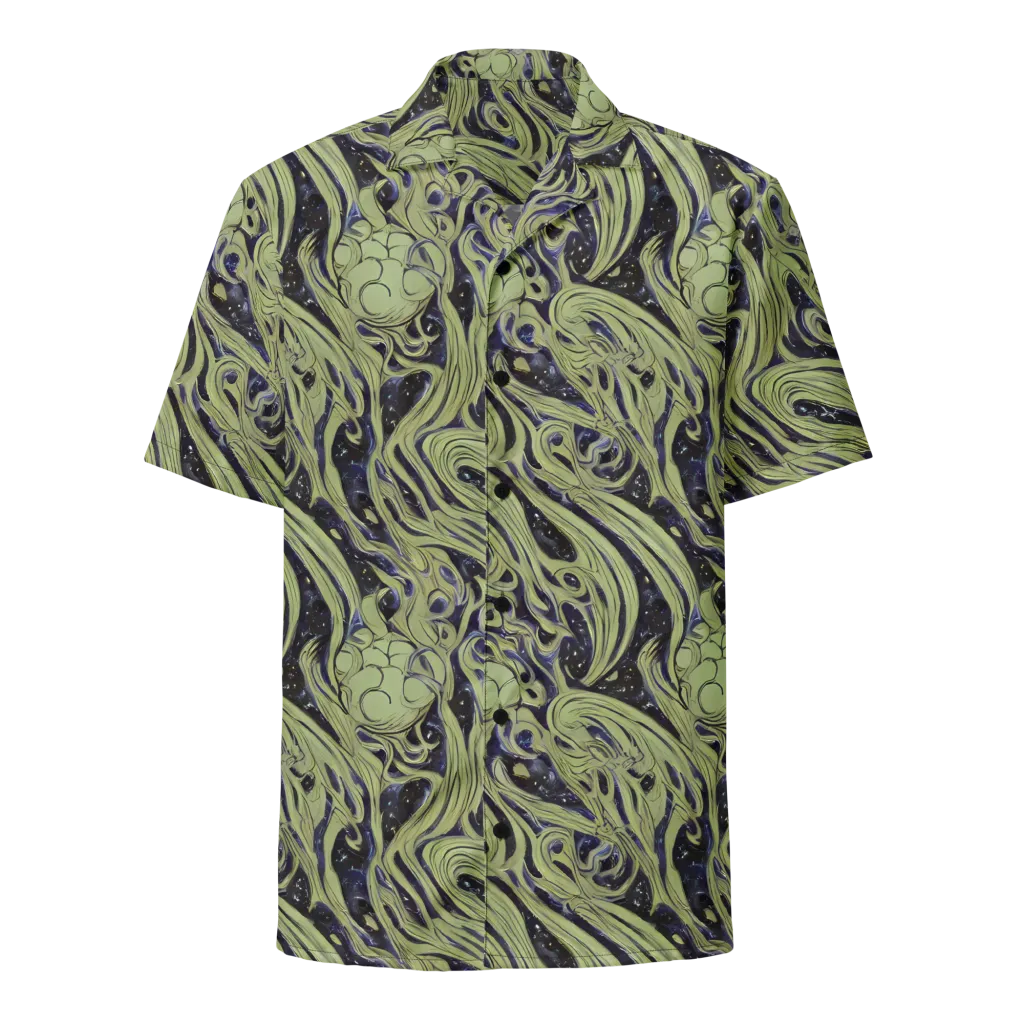 Indigo Swirl on Button Shirt — Front