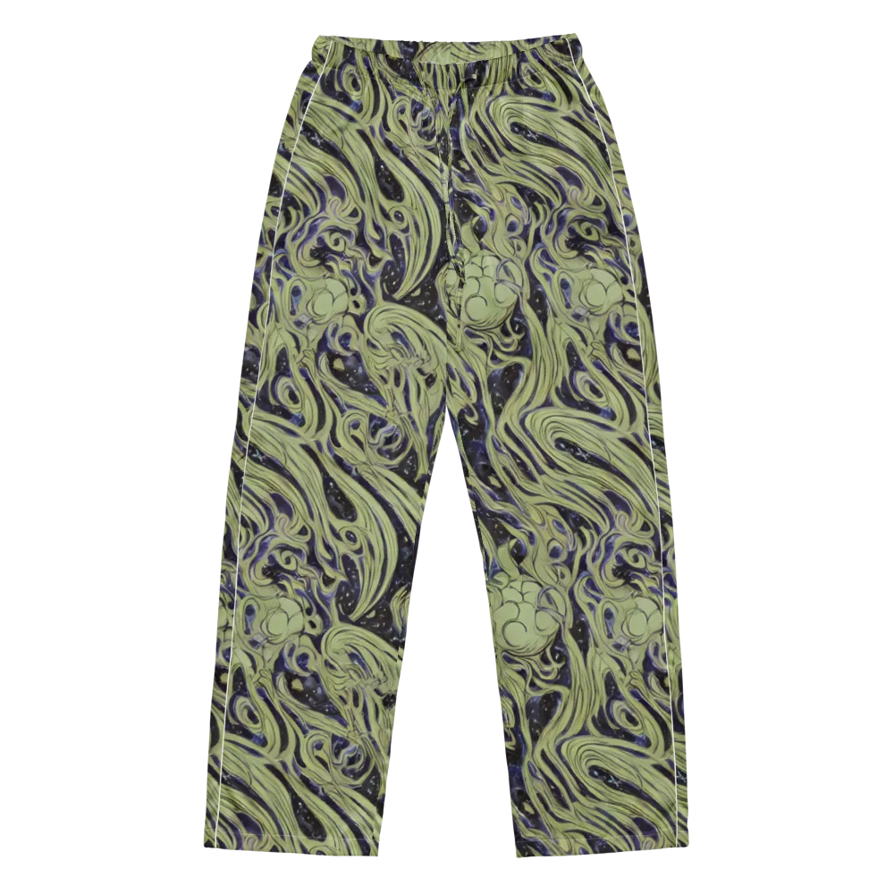 Indigo Swirl on Women's Pajama Pants — Front
