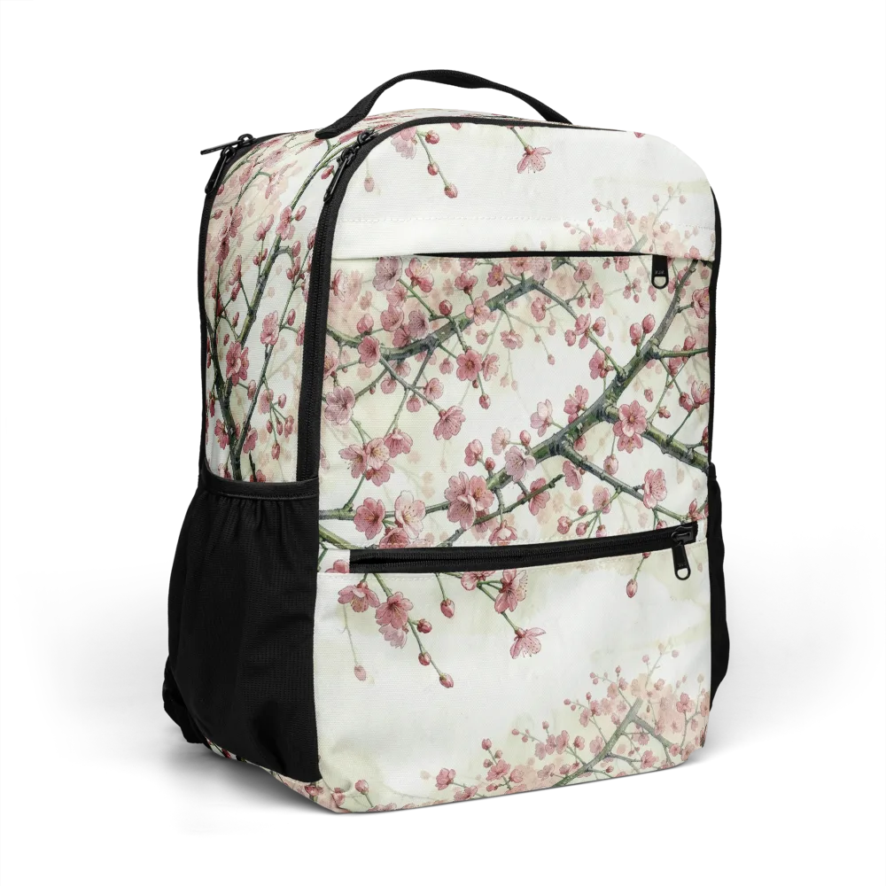 Cherry Blossom Canopy on Utility Backpack — Right Front
