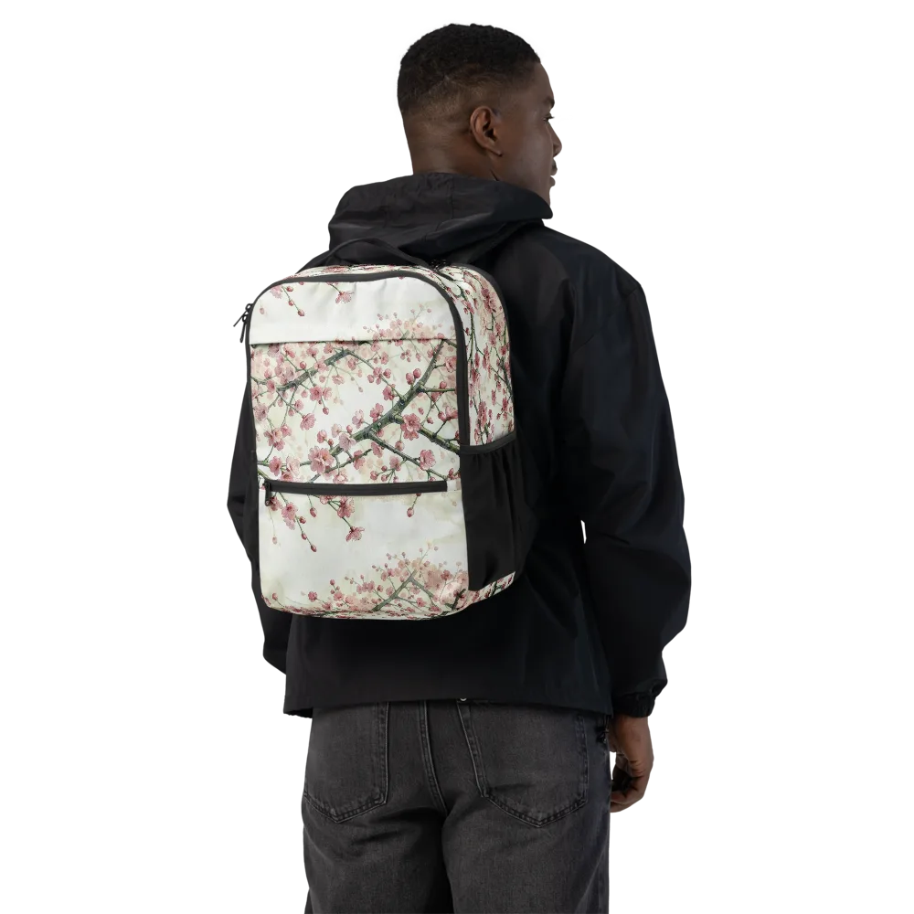 Cherry Blossom Canopy on Utility Backpack — Back
