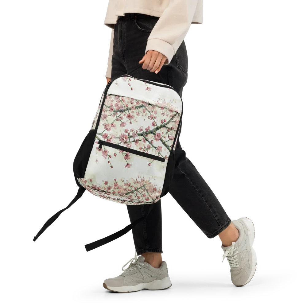 Cherry Blossom Canopy on Utility Backpack — Front