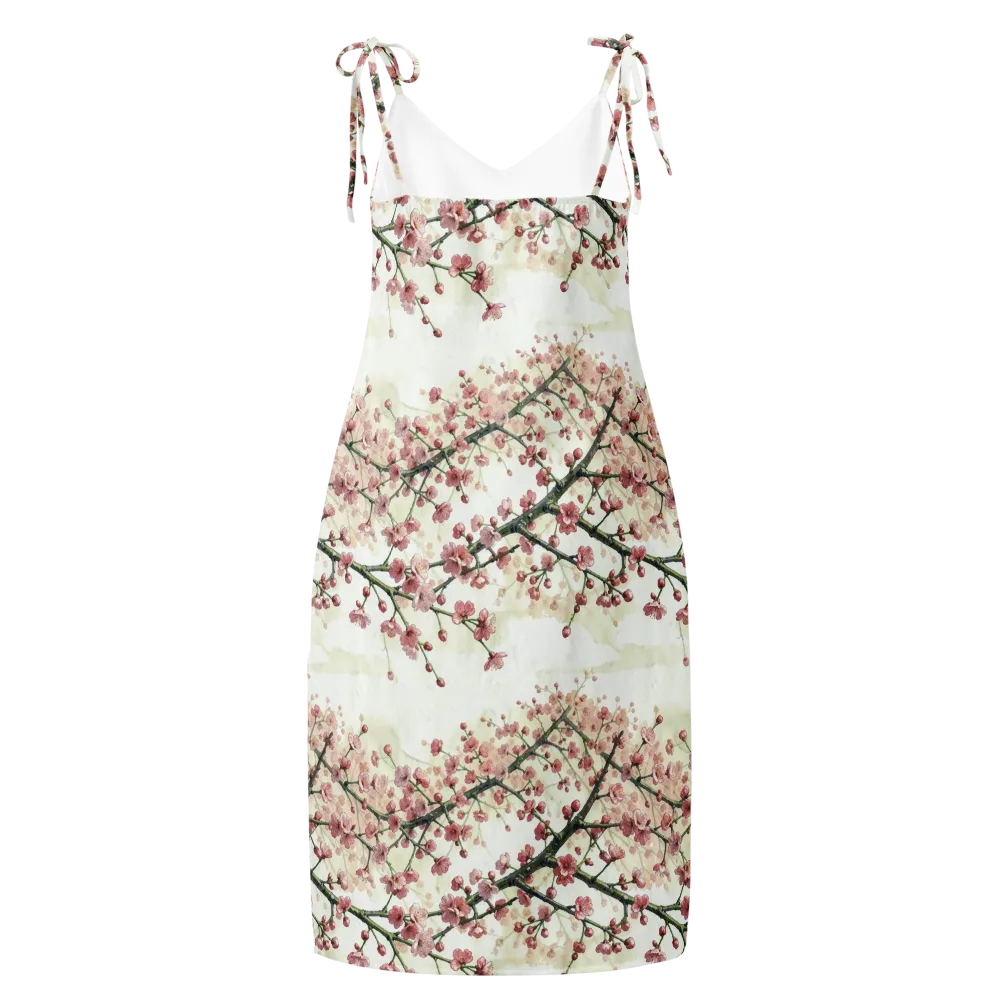 Cherry Blossom Canopy on Slip Dress — Back