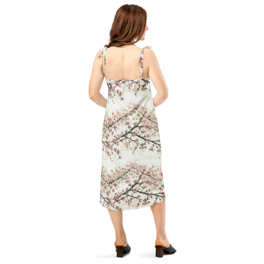 Cherry Blossom Canopy on Slip Dress — Back