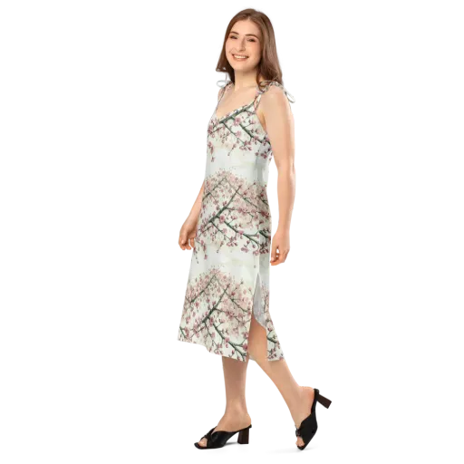Cherry Blossom Canopy on a Slip Dress