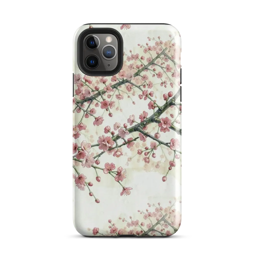 Cherry Blossom Canopy on Tough Case for iPhone® — Front