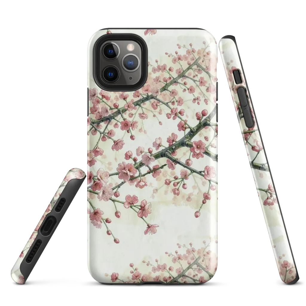 Cherry Blossom Canopy on Tough Case for iPhone® — Front