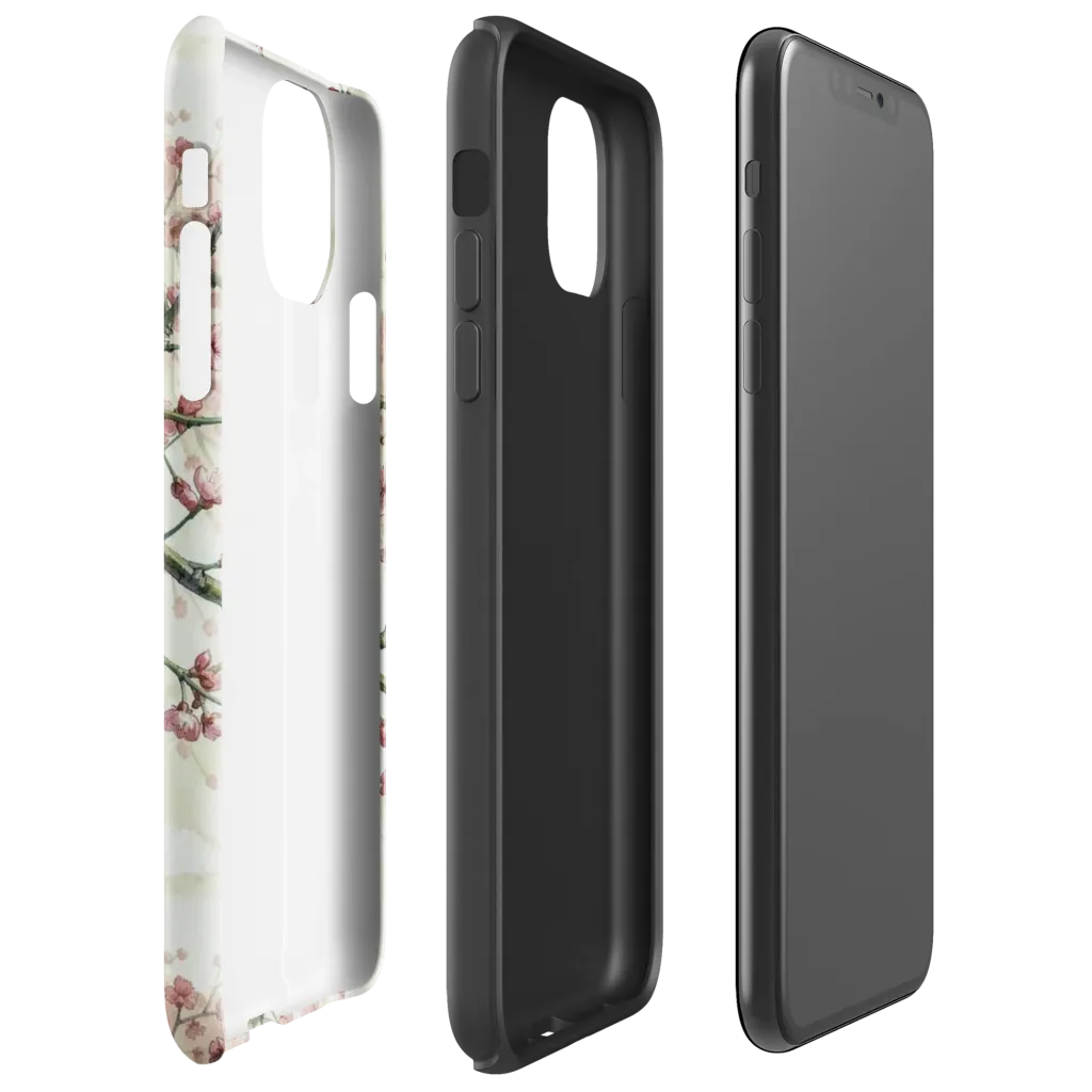 Cherry Blossom Canopy on Tough Case for iPhone® — Right