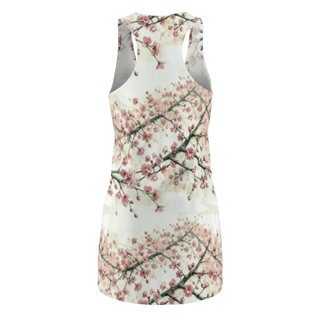 Cherry Blossom Canopy on Racerback Dress — Back