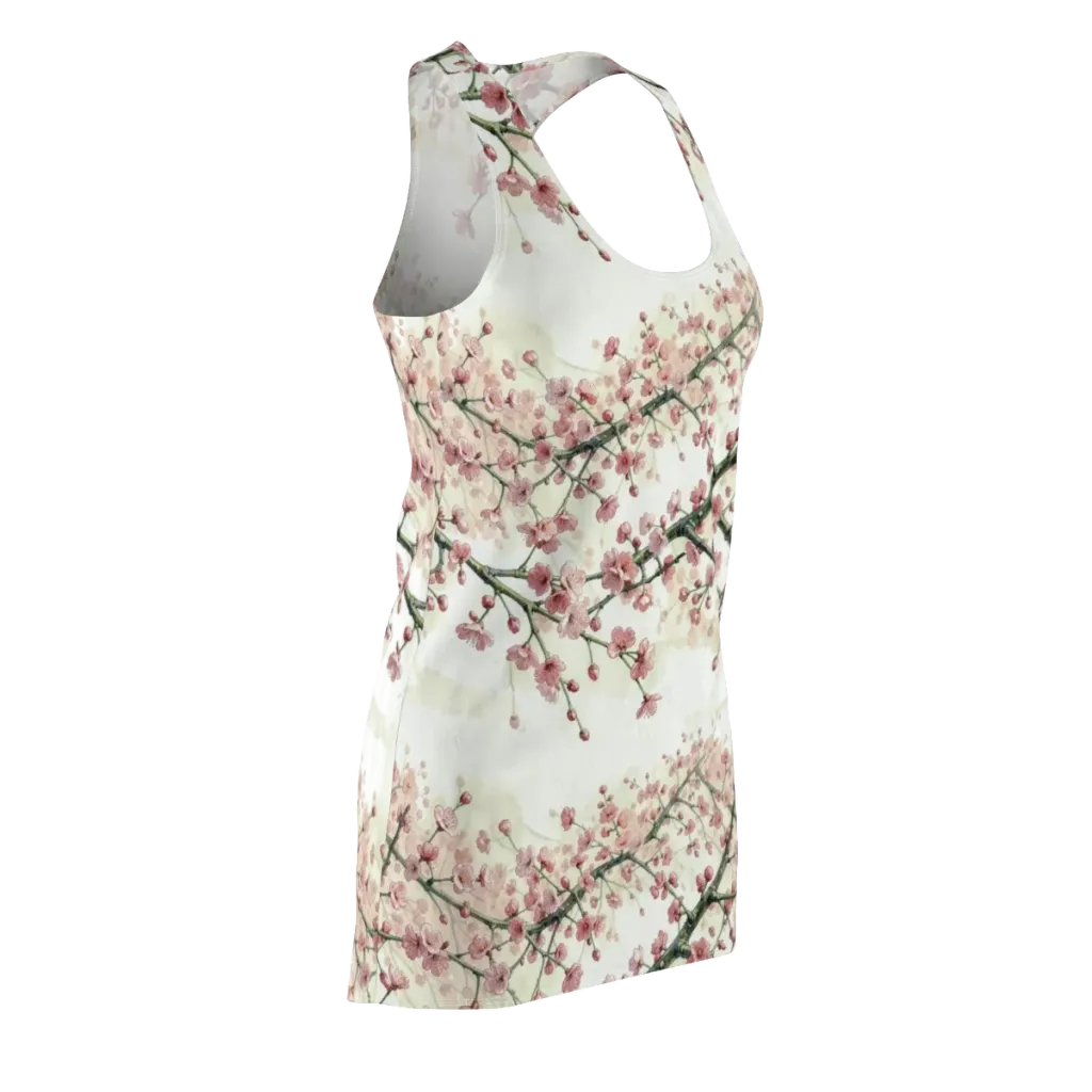 Cherry Blossom Canopy on Racerback Dress — Front Side