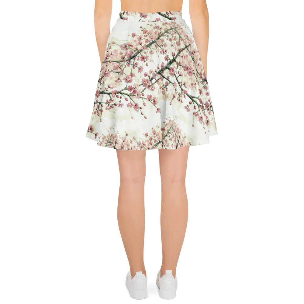 Cherry Blossom Canopy on Skater Skirt — Back
