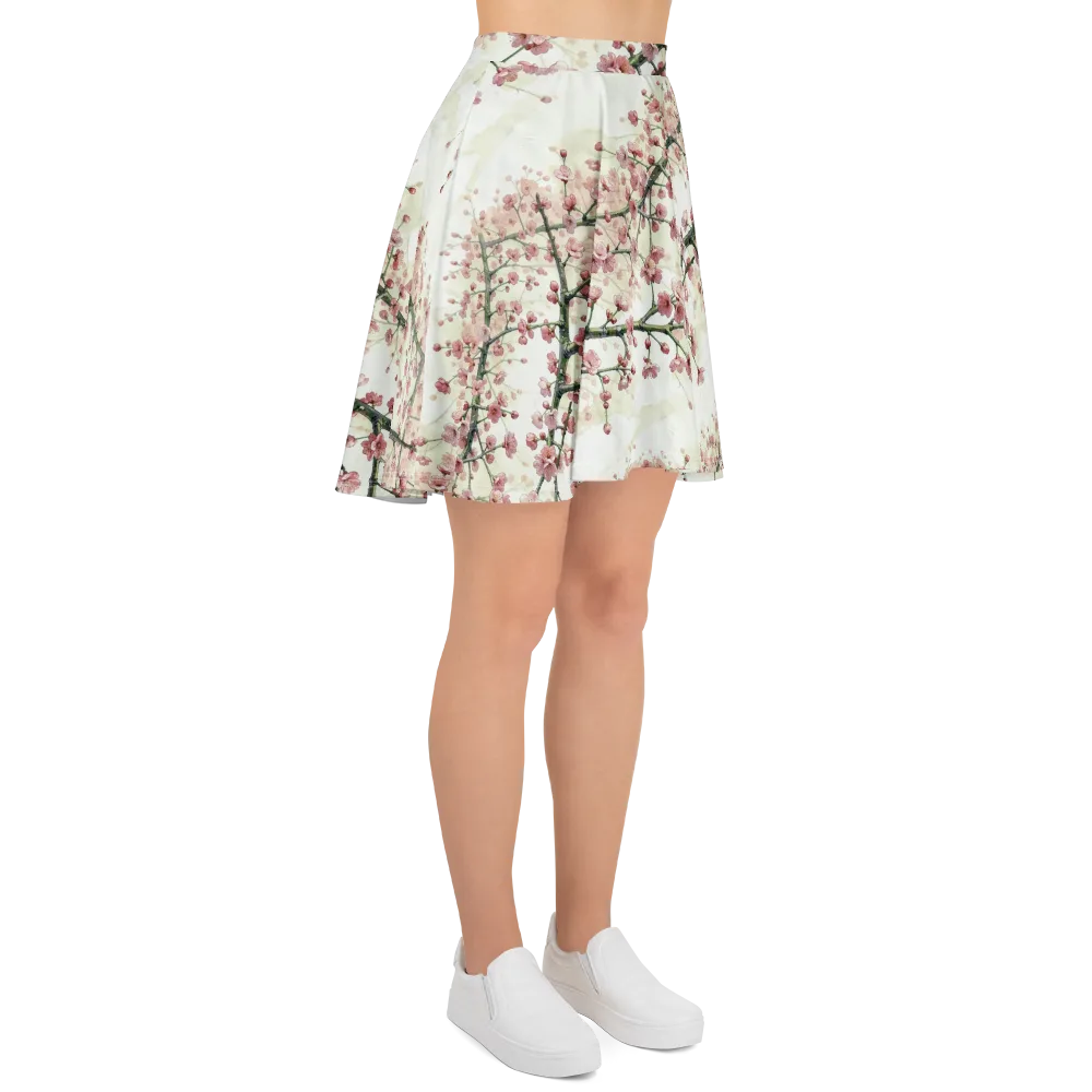 Cherry Blossom Canopy on Skater Skirt — Right